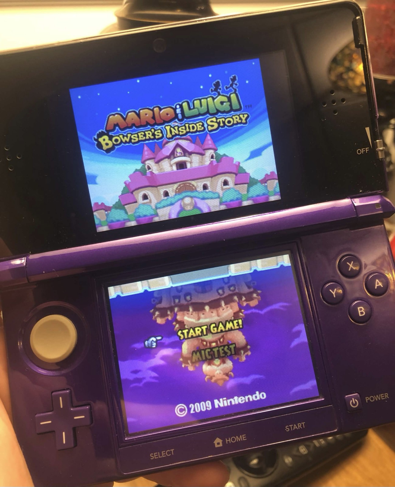 Nintendo 3DS Midnight Purple CTR-001 Console — Fully Tested w/Charger/Stylus