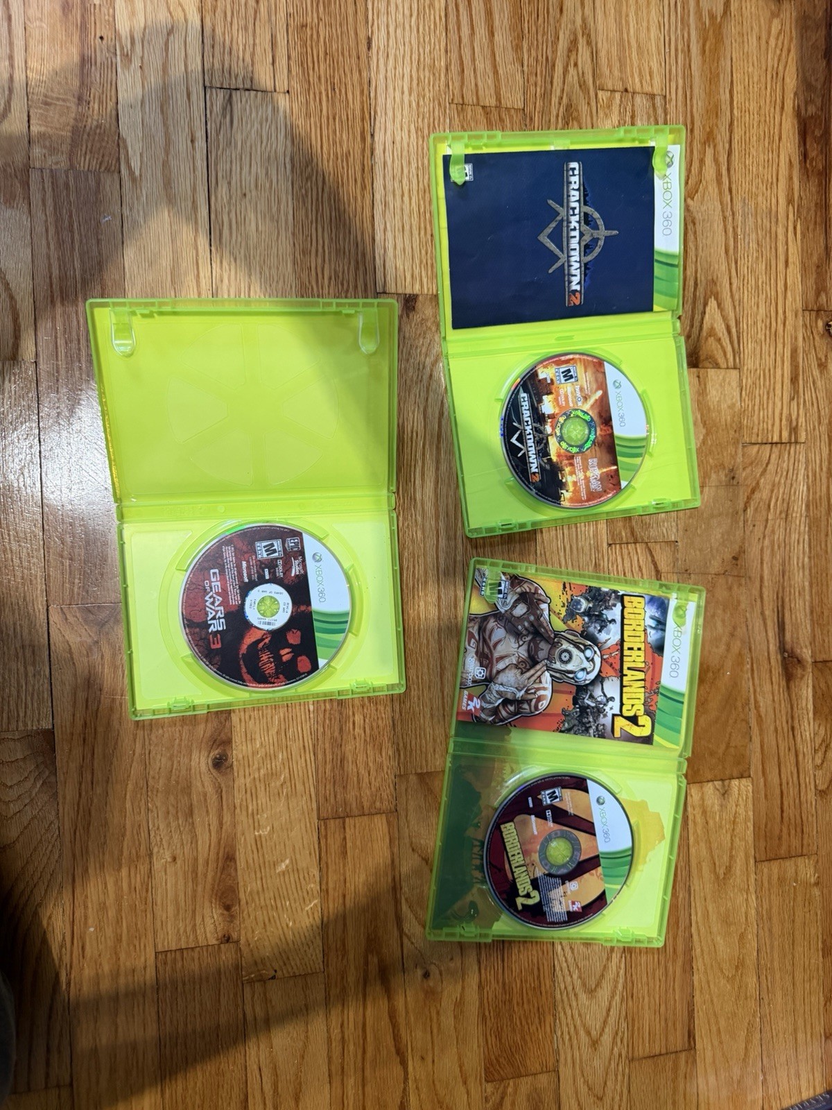 Xbox 360 Game Lot: Borderlands 2, Gears of War 3, Crackdown 2
