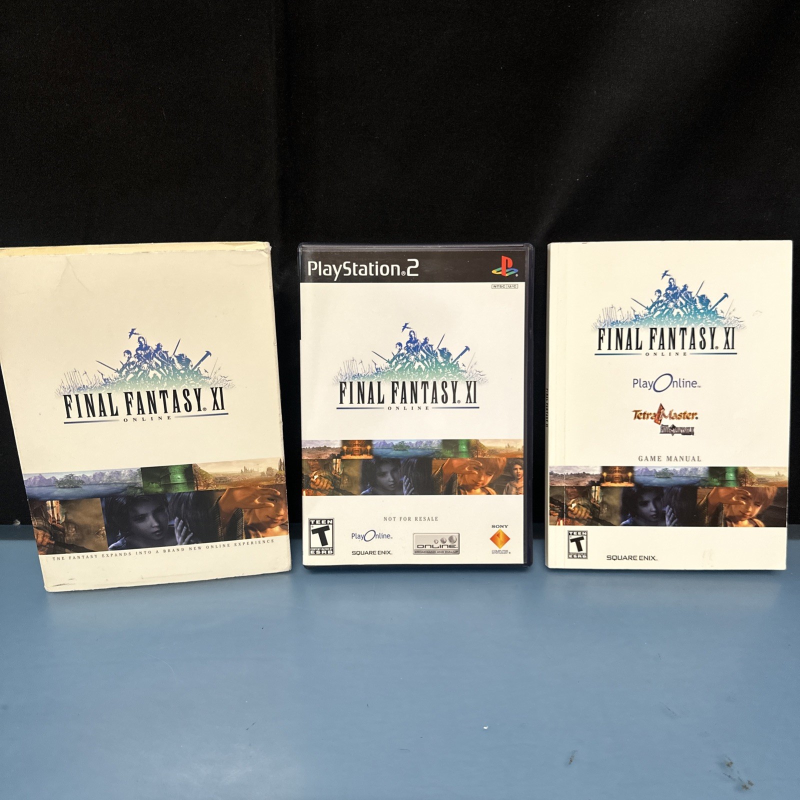 Final Fantasy XI Online PS2 (Sony PlayStation 2 2004) Complete With Book