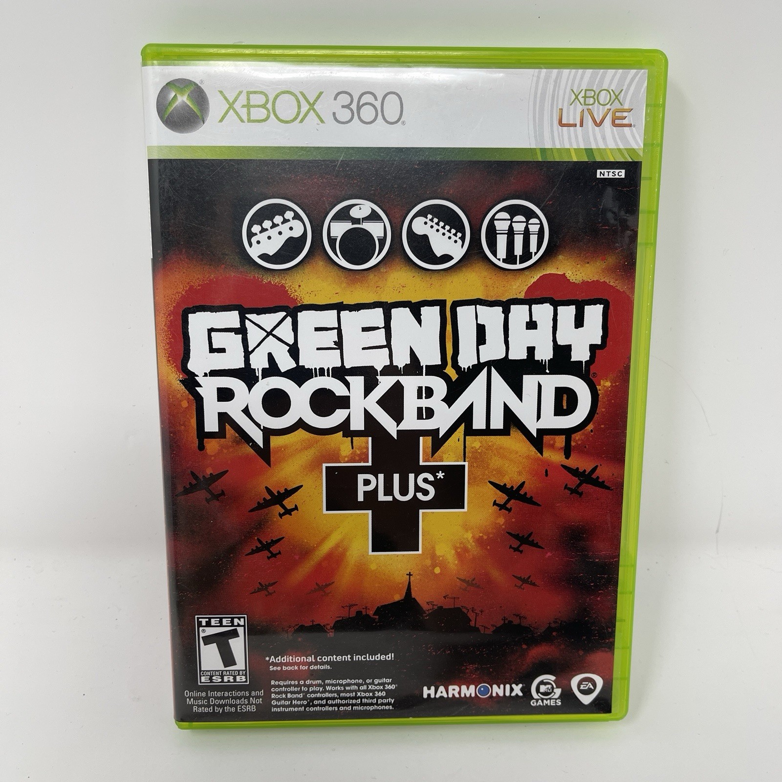 Green Day: Rock Band Plus CIB Xbox 360 Clean
