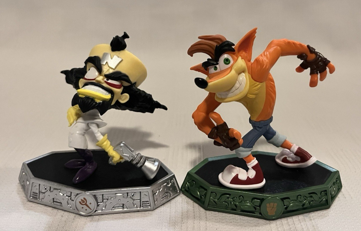 Skylanders Imaginators Crash Bandicoot and Dr. Neo Cortex Lot of 2 Figures