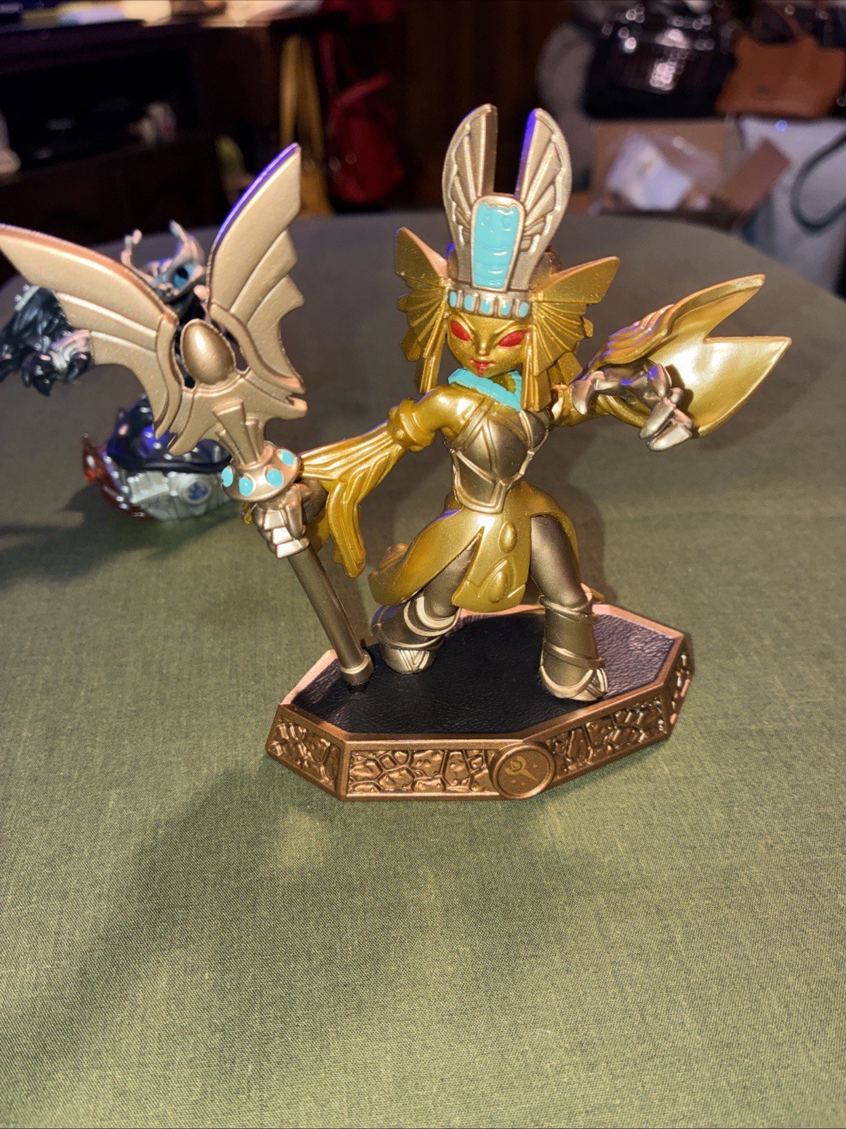 Skylanders Super Chargers Dark Spitfire and Imaginators Gold Queen Figure Lot
