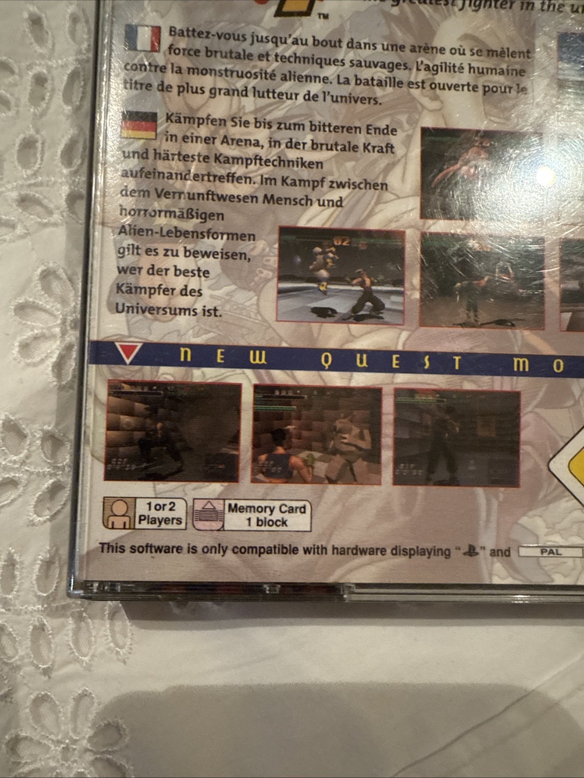 1996 Squaresoft Tobal No 1 PS1 Playstation 1 Game + Manual PAL