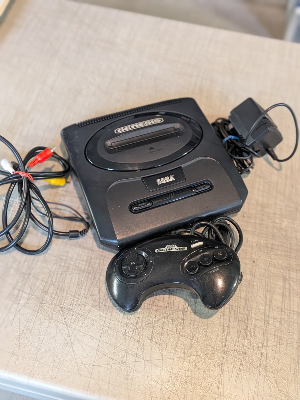 Sega Genesis Model 2 Console Bundle W/ Cords & Controller Tested And Guaranteed!