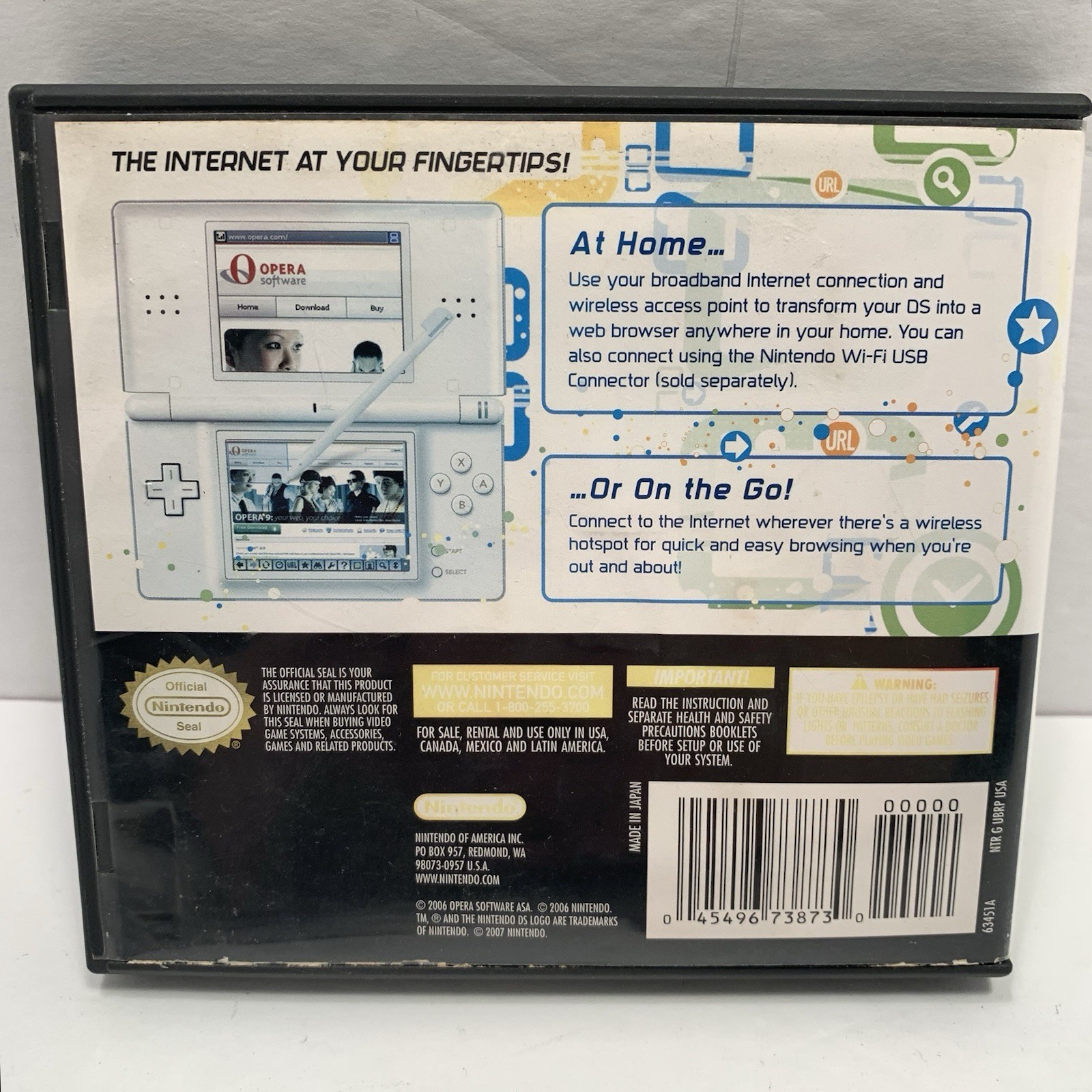 Nintendo DS Browser (Nintendo DS, 2007) With Manuals -No Memory Expansion Pak-