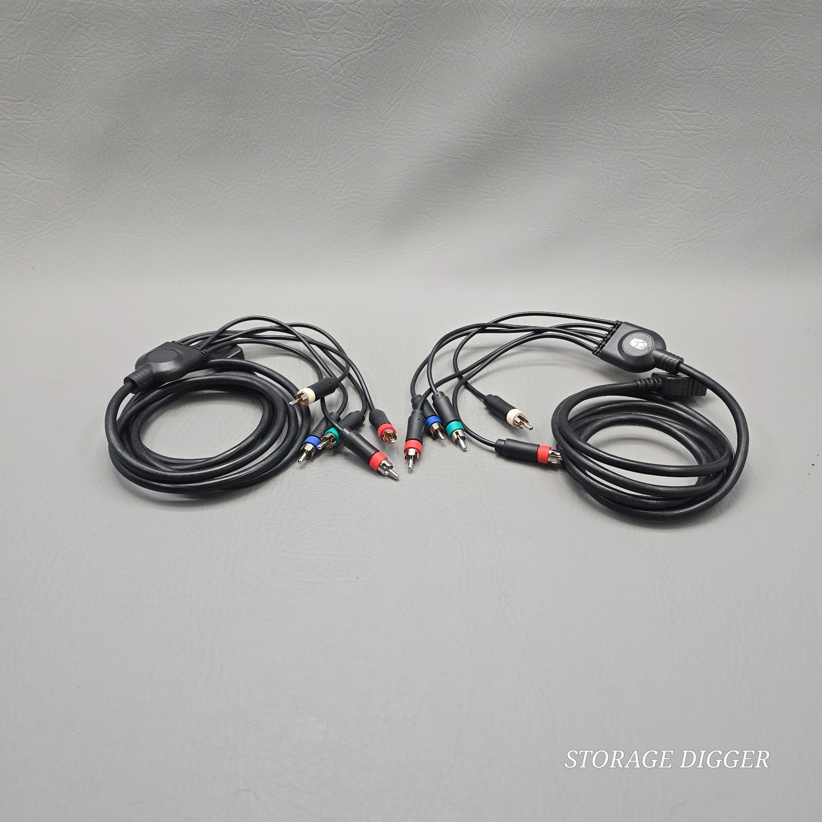 Set of 2 Multi Component Cable Microsoft Xbox 360 Nintendo Wii Sony PS2/PS3