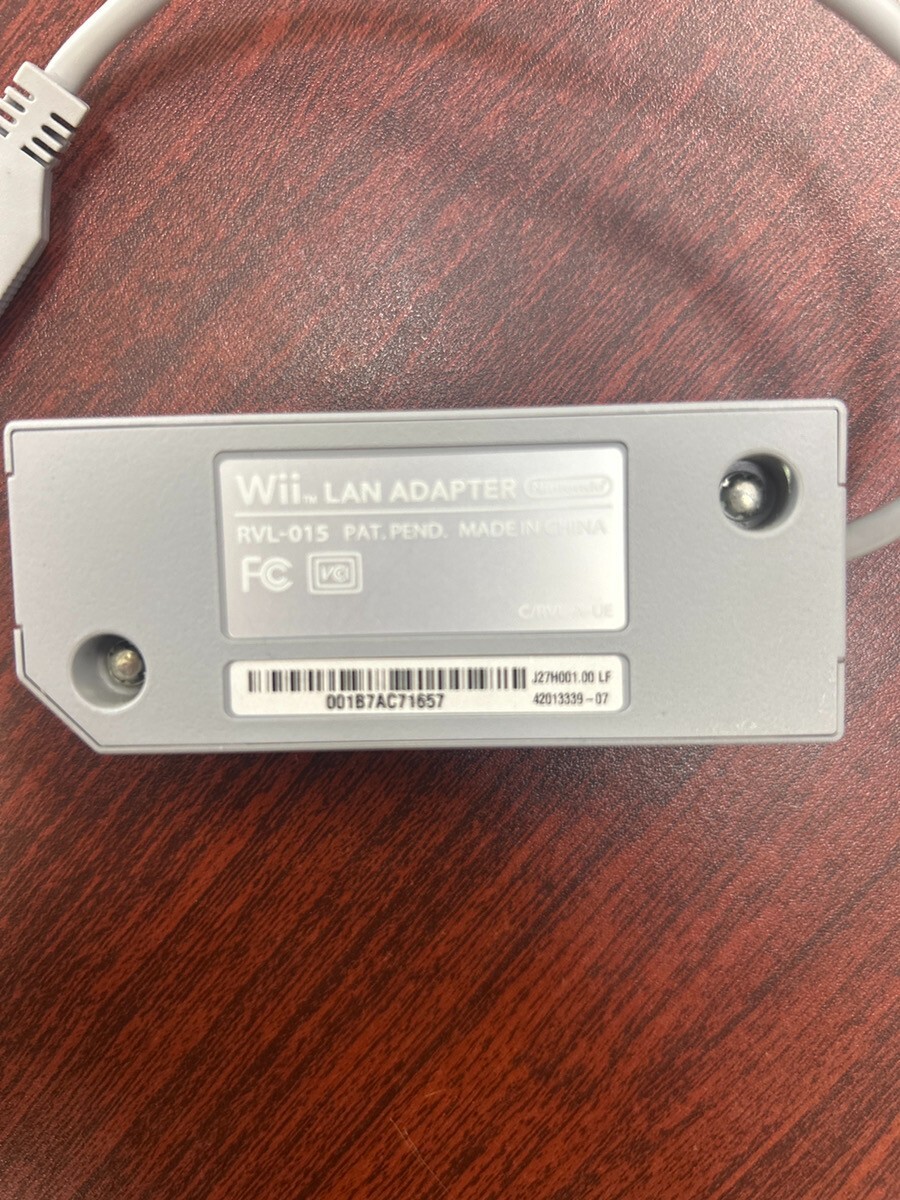Nintendo Official RVL-015 Wii Lan Adapter Tested Japan