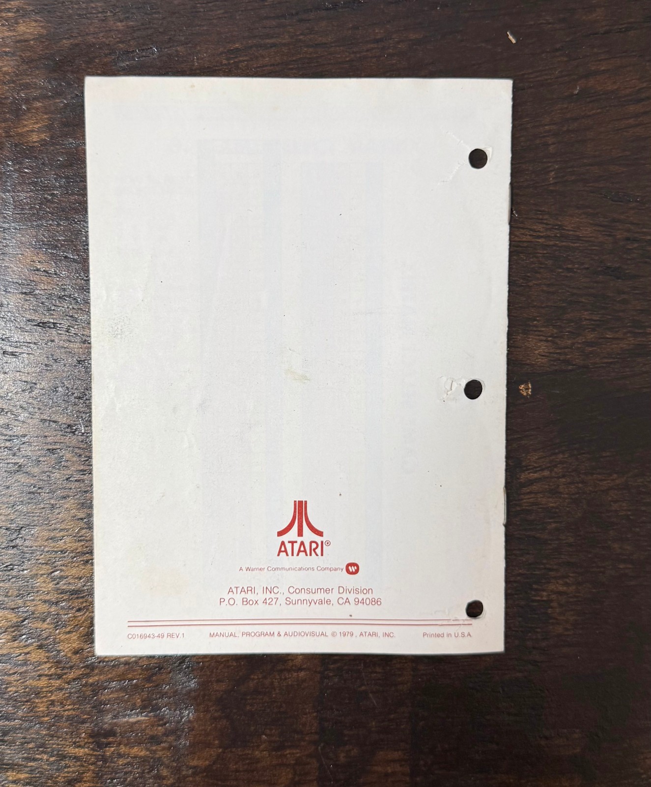 Atari 2600 – Asteroids – 1981 CX2649 Game Cartridge w/Manual