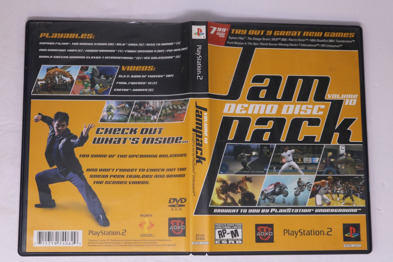 PlayStation Underground Jampack Volume 10 Demo Disc PlayStation 2 PS2