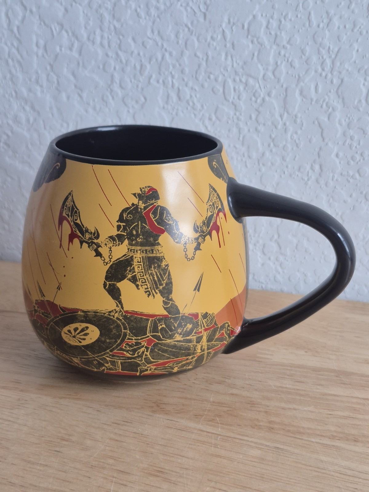 God of War Cave Painting Coffee Mug Exclusive Loot Crate Kratos 2018 Gaming