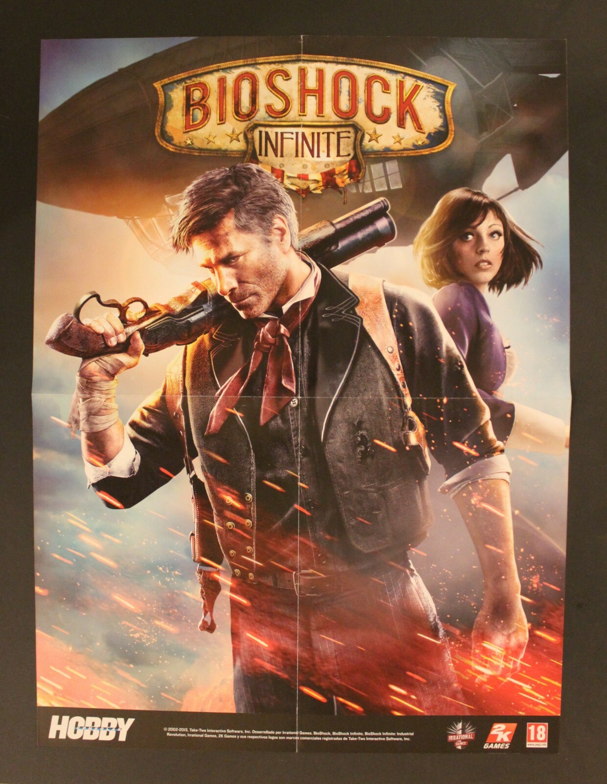 2013 ALIENS COLONIAL MARINES + BIOSHOCK Double-Sided Poster 22.6″ x 16.75″ Spain