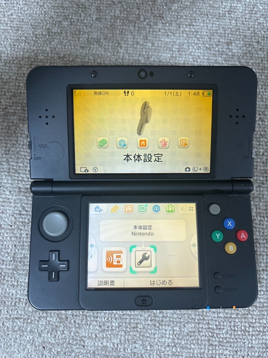 New 3DS black Nintendo Console region Japanese B115