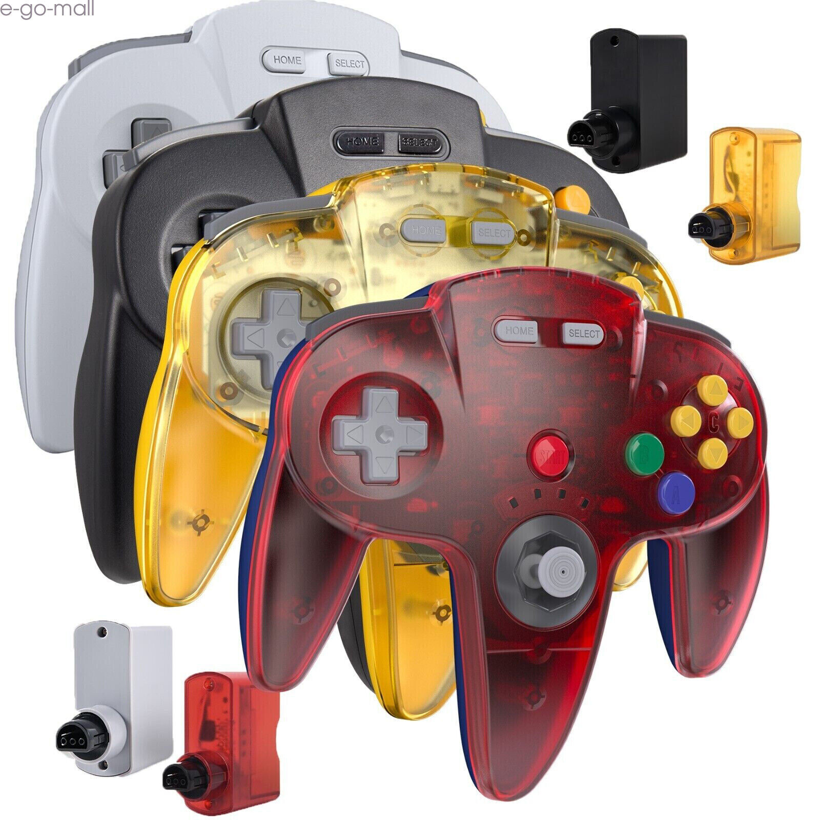2.4G Wireless N64 Controller w/ Rumble Pak for Nintendo N64 or USB For Switch
