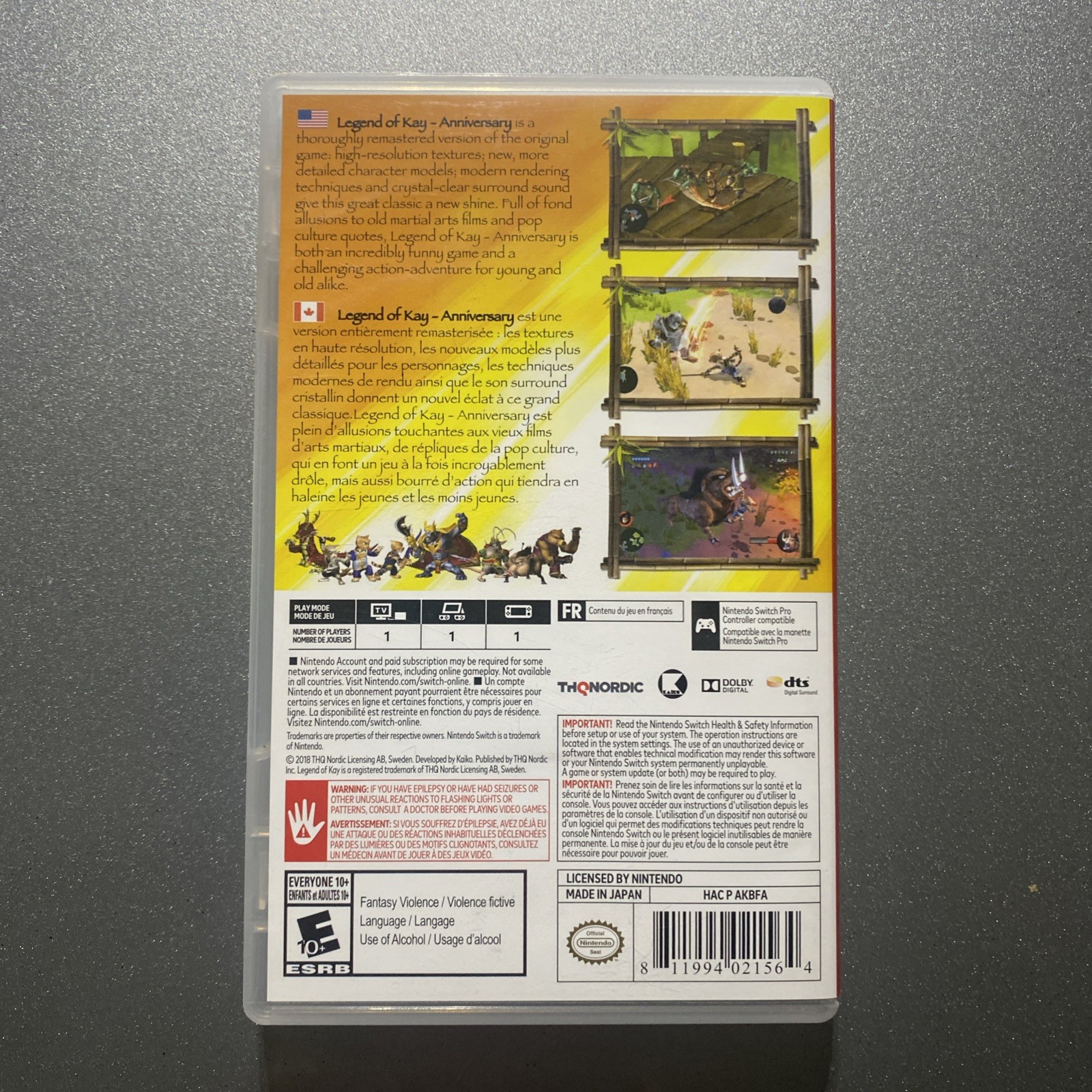 Legend of Kay Anniversary – Nintendo Switch