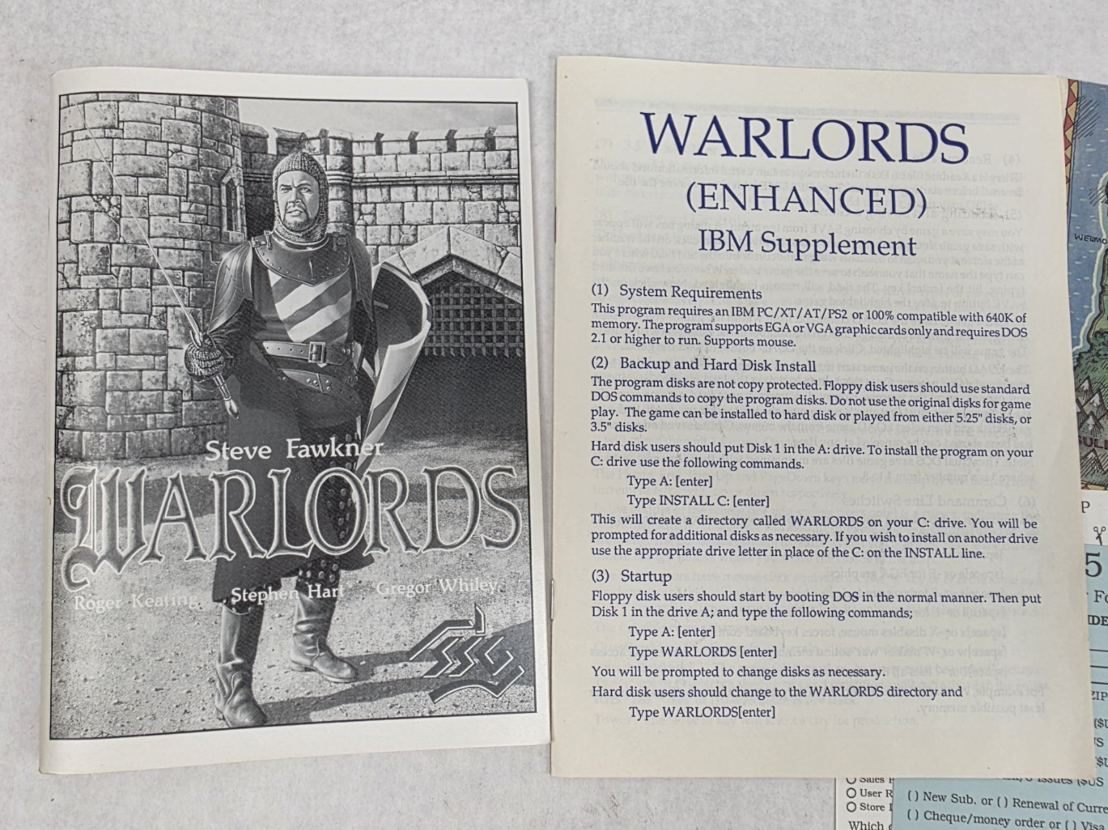 Steve Fawkner Warlords BIG BOX PC 5.25″ Floppy SSG 1990 Original