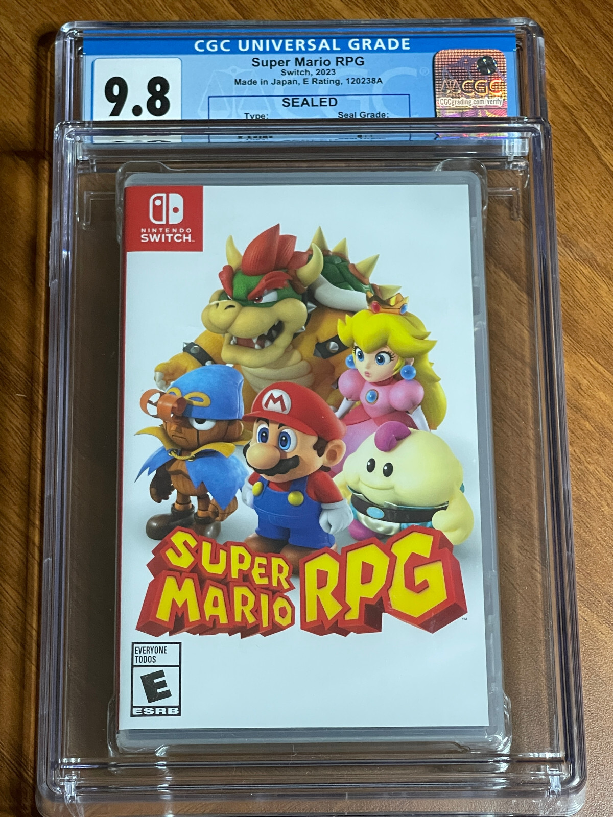 NEW 2023 Switch SUPER MARIO Bros RPG 1st Print CGC Graded 9.8 Y-Fold Seal A++