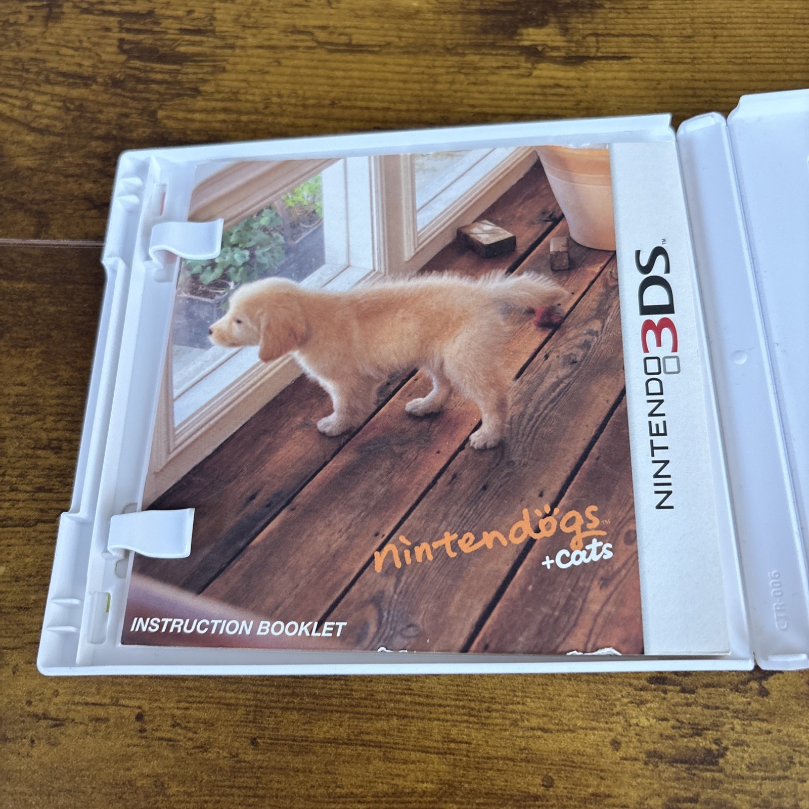 Nintendogs + Cats Golden Retriever & New Friends (Nintendo 3DS 2011) With Manual
