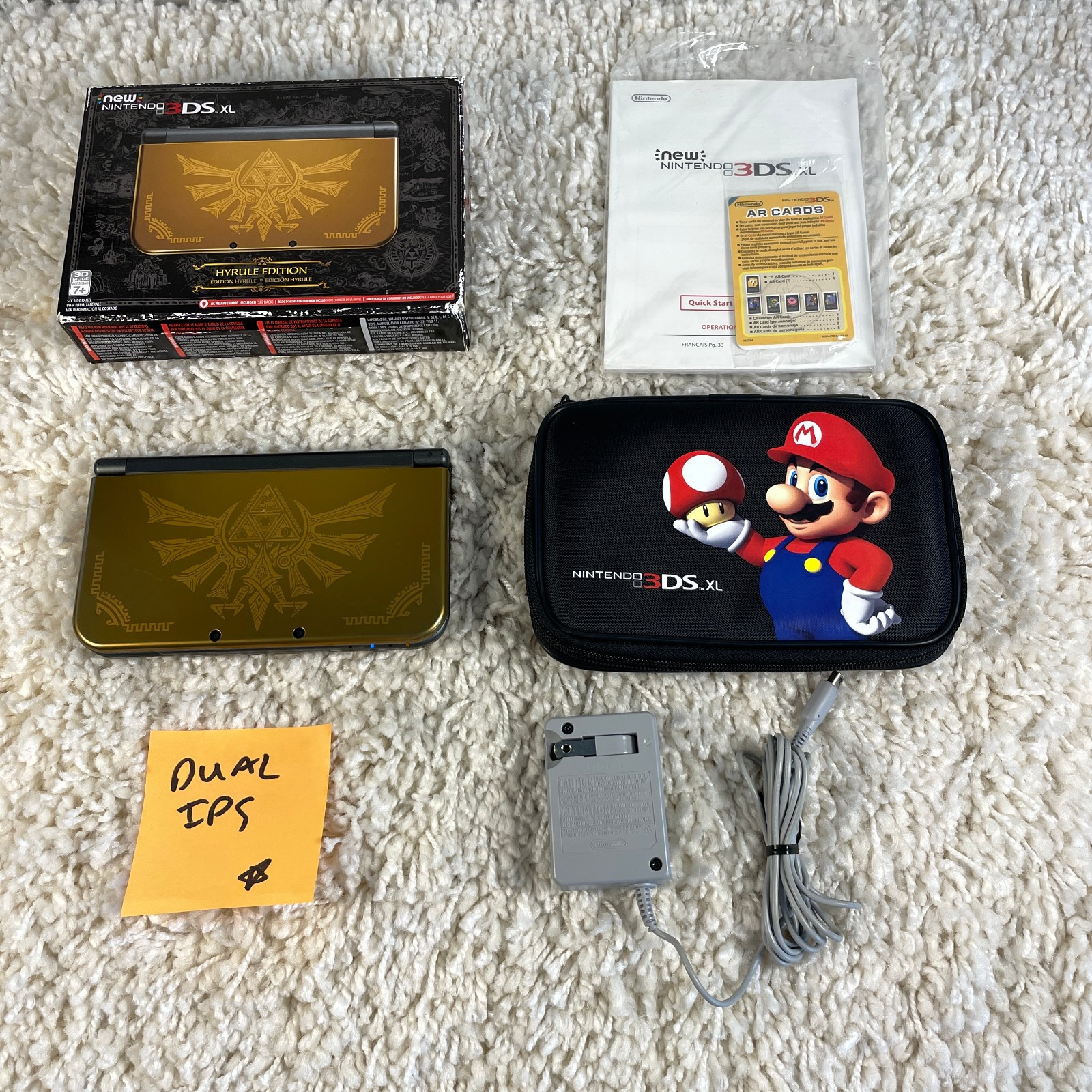 Nintendo New 3DS XL Zelda Hyrule Edition Handheld System RED-001 DUAL IPS in Box