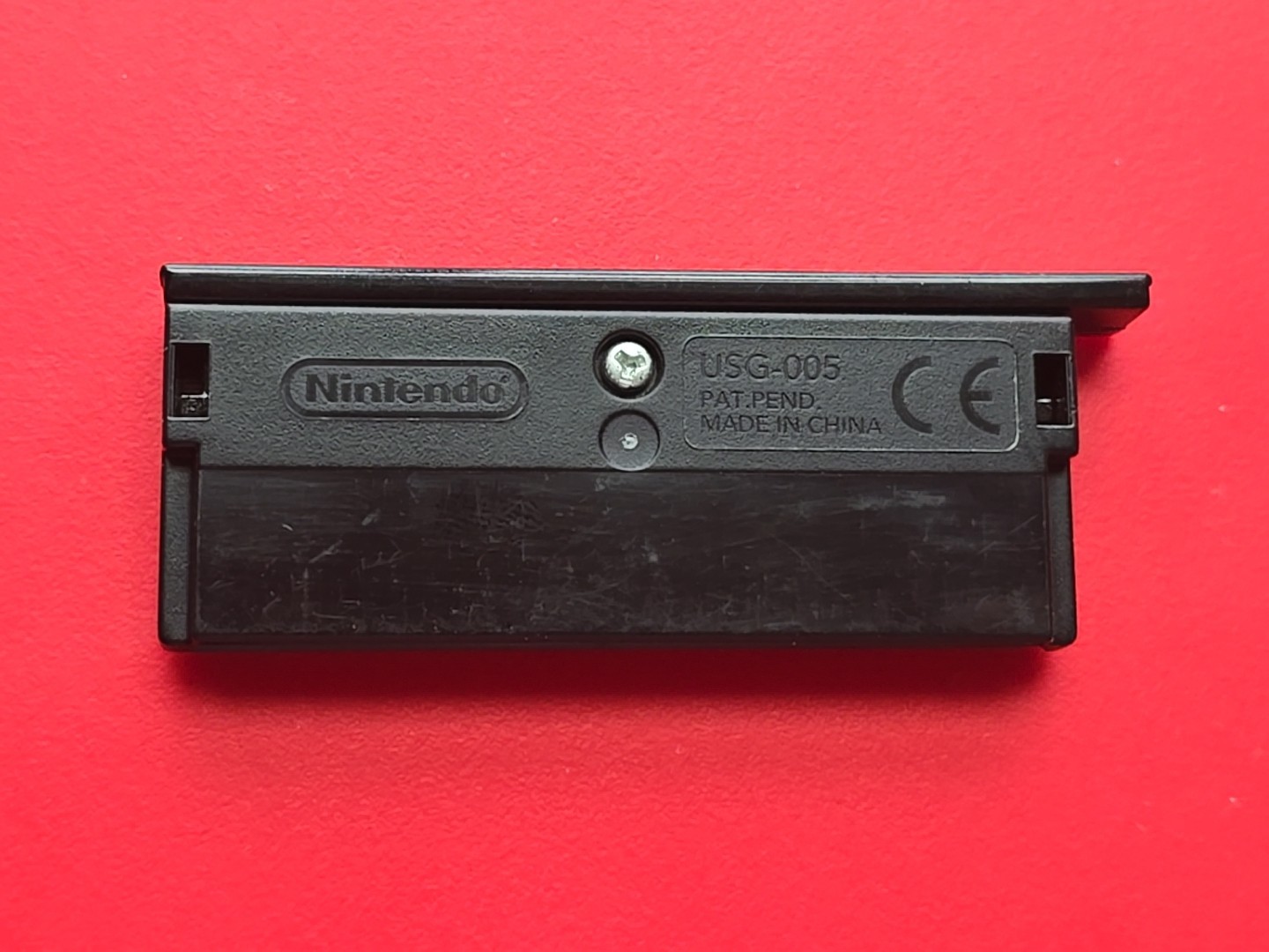 Nintendo DS Lite Dust Cover Slot 2 Onyx Glossy Black Game Boy Advance USG-005