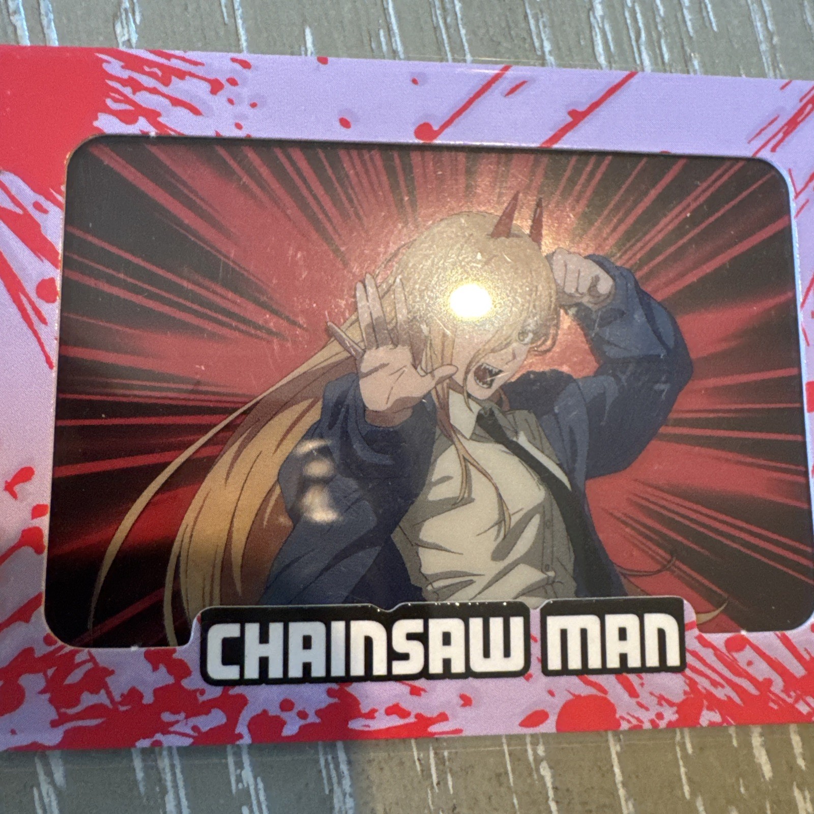 FiGPiN CHAINSAW MAN POWER CYBERCEL CARD COMMON *NEW*