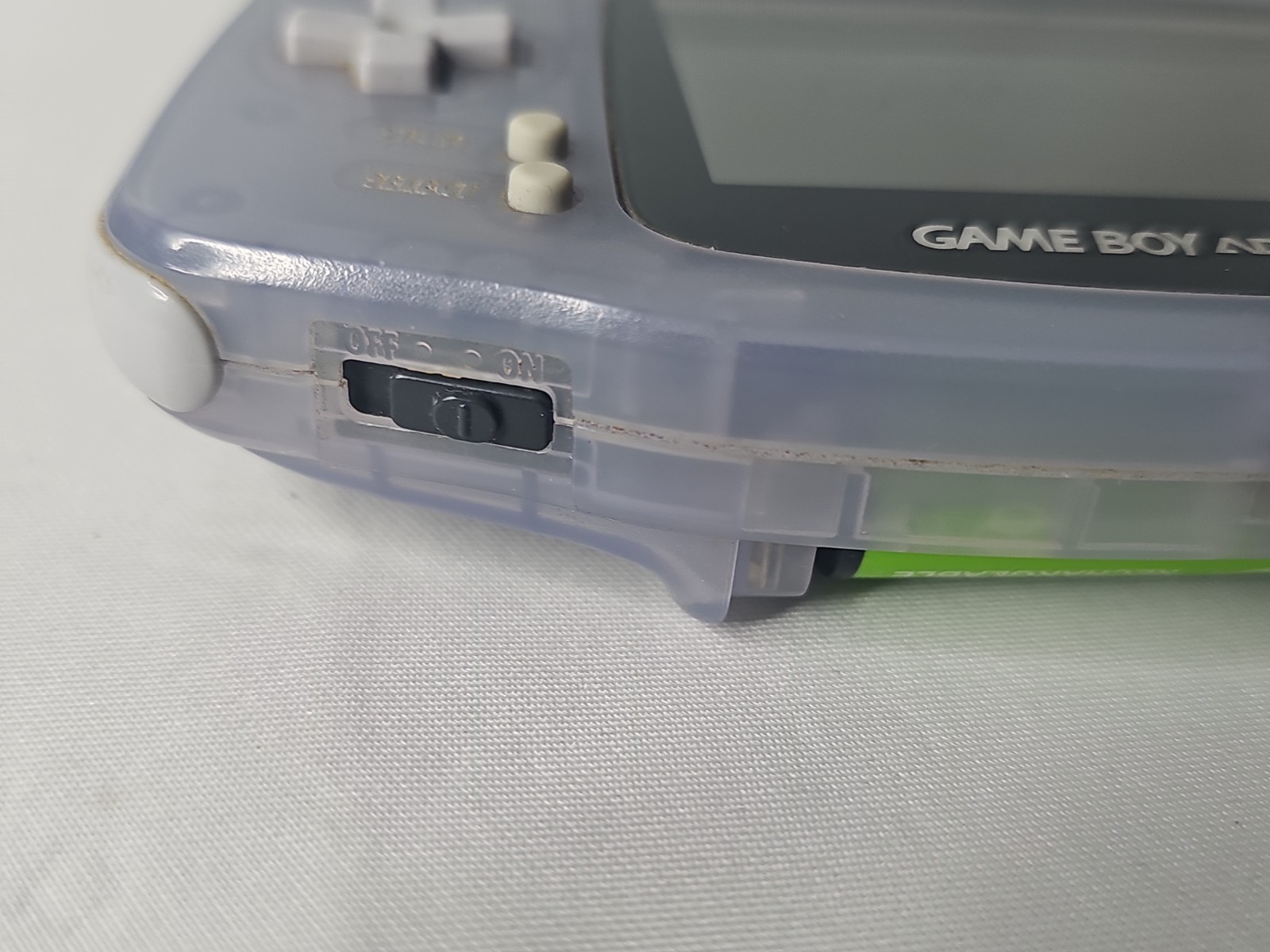 Nintendo Game Boy Advance Handheld Gaming Console Clear Glacier Gray | AGB-001