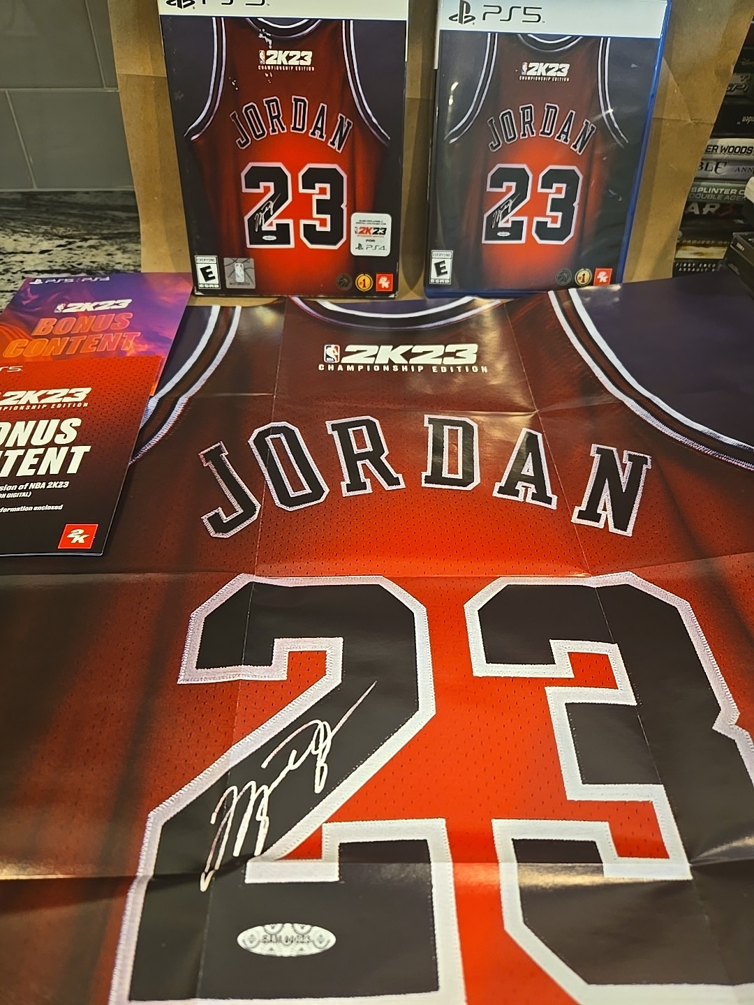 NBA 2K23 Championship Edition Michael Jordan PlayStation 5 PS5 RARE With Poster