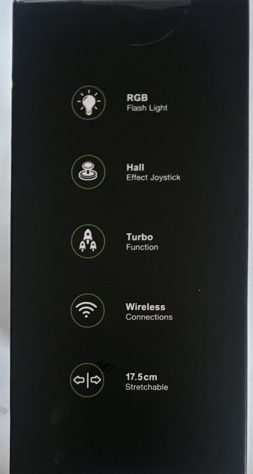 MC100 Black/White Wireless Mobile Controller for Android iOS RGB Hall Joystick