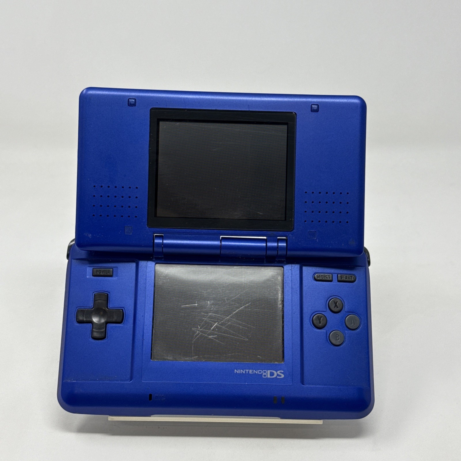 Nintendo DS Blue NTR-001 Handheld System Console (No Stylus or Charger) Tested