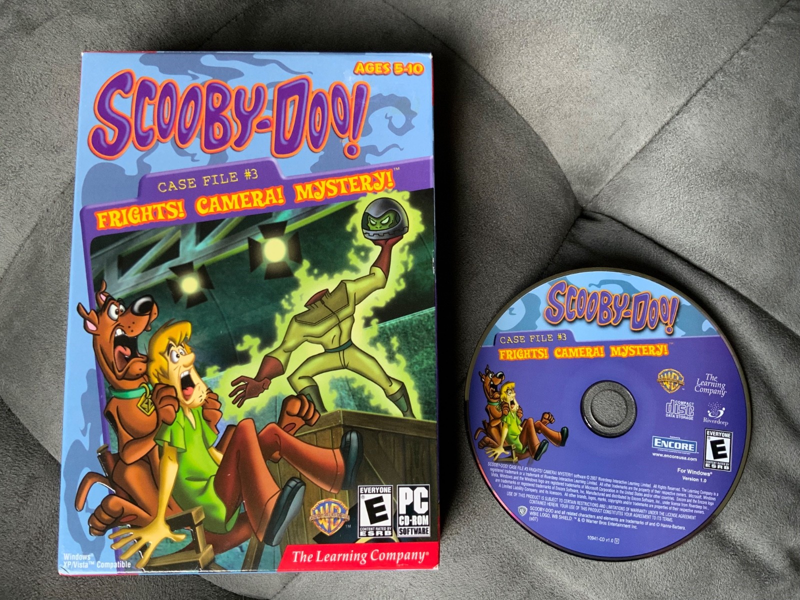 ✨Scooby-Doo Case File #3: Frights! Camera! Mystery! CD-Rom PC Game 2007 CD & Box