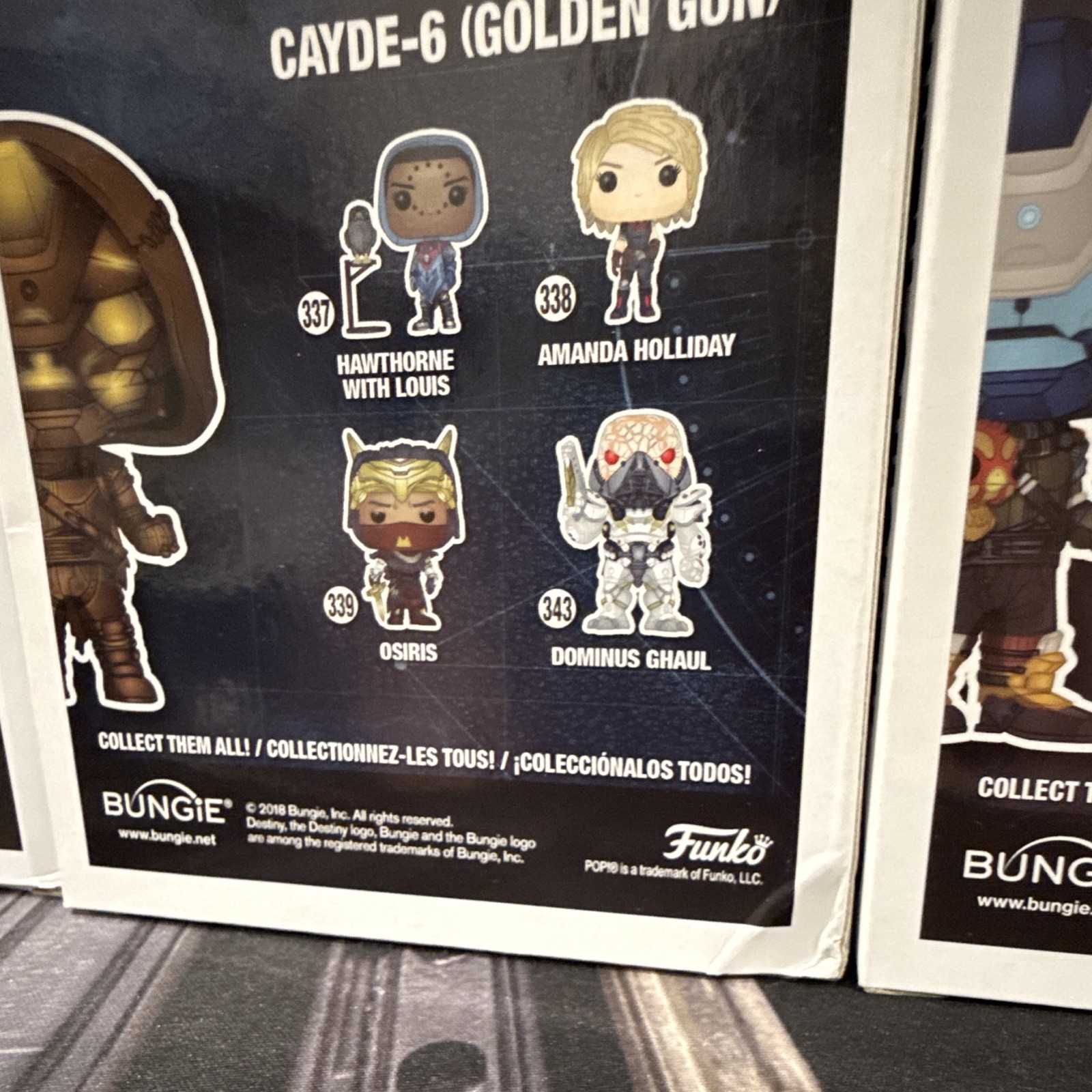 Funko Pop! Games Destiny Vinyl Figure Lot Zavala Atheon Osiris Glow GameStop