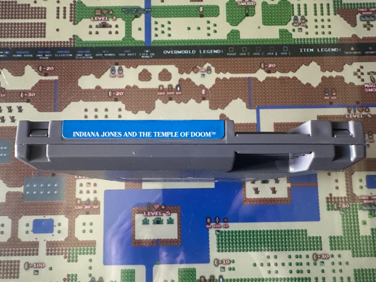 NES Nintendo Indiana Jones and the Temple of Doom Oval Seal CIB Complete in Box