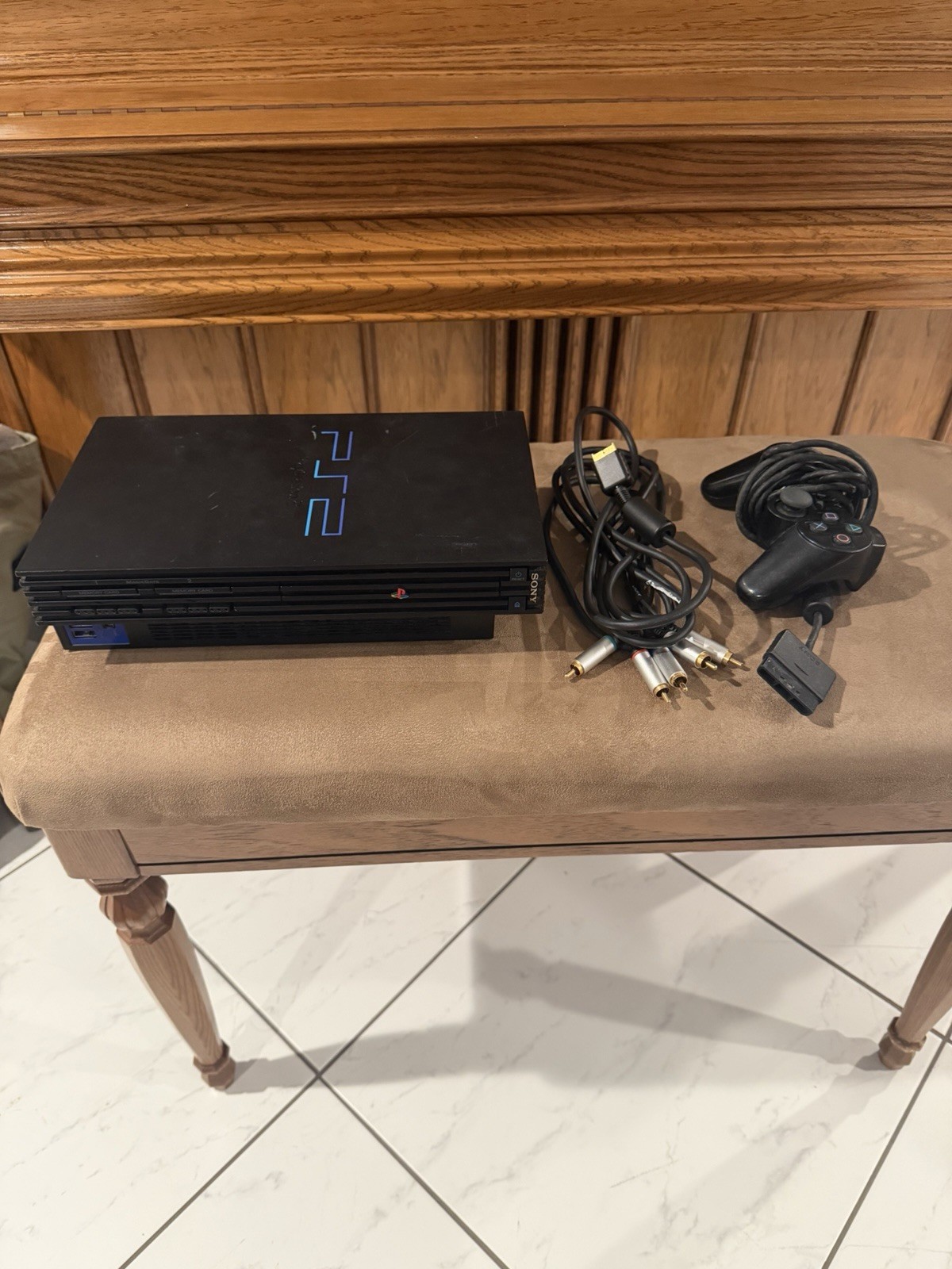 Sony PlayStation 2 Fat PS2 Black SCPH-30001 Console (NOT TESTED)