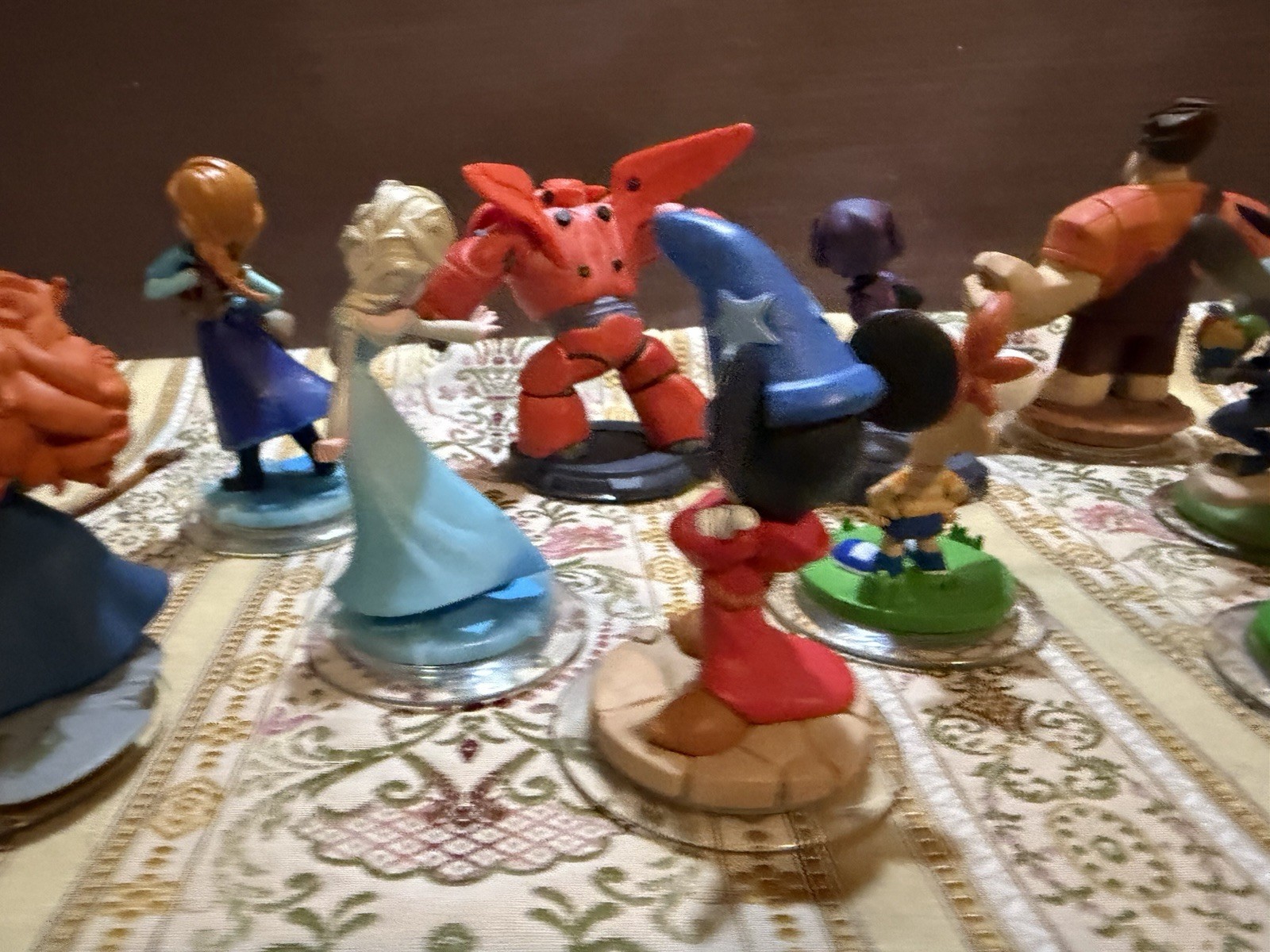 Disney Infinity Phineas Agent P Sorcerer Mickey Elsa Anna Merida Big Hero 6 LOT
