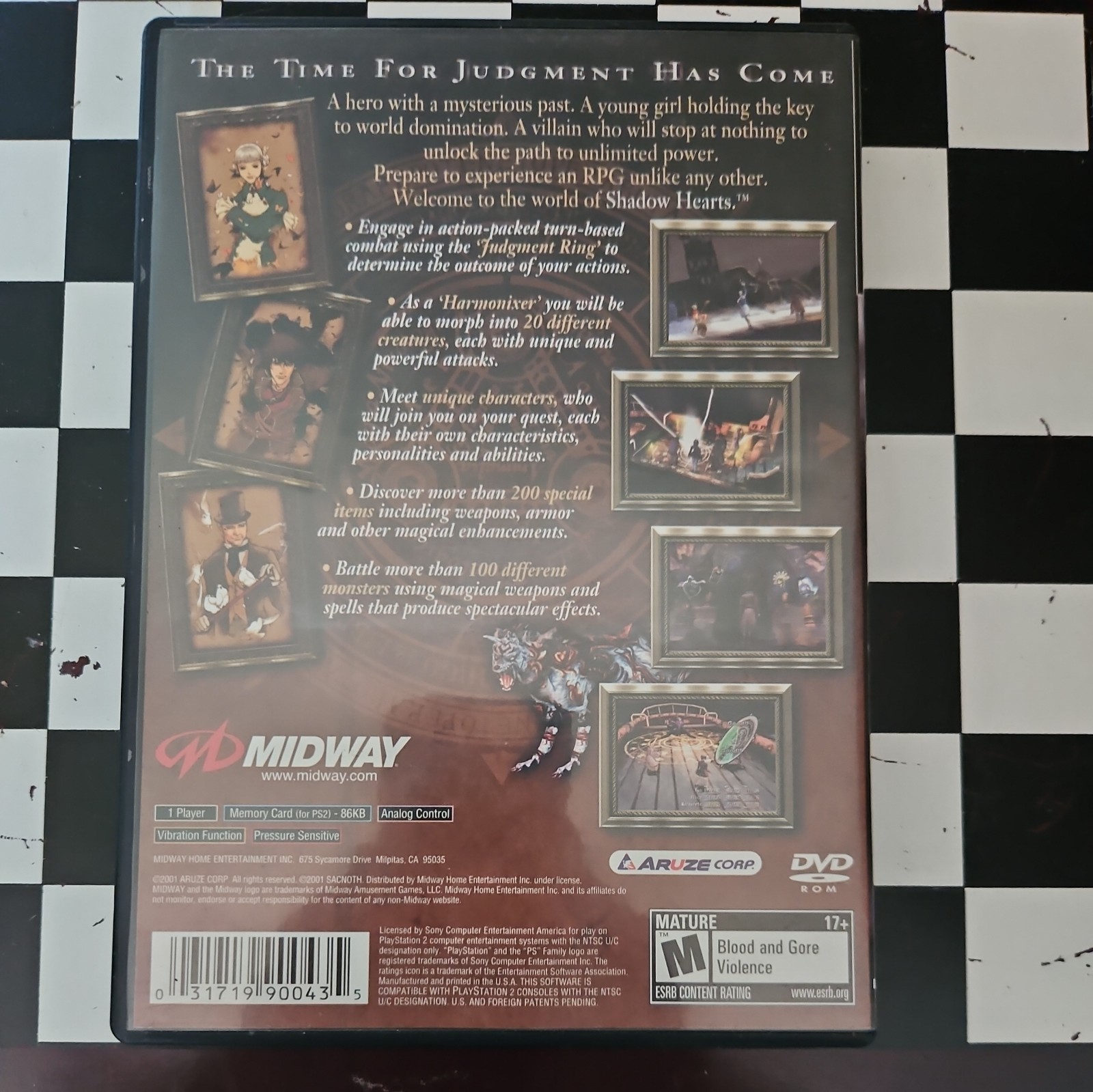 Midway Shadow Hearts Sony PS2 NTSC-U/C Promotional Copy (2001) Complete
