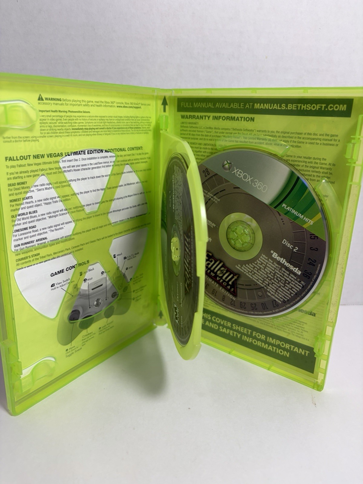Fallout: New Vegas [Ultimate Edition] (Microsoft Xbox 360, 2012) 2 Discs Tested
