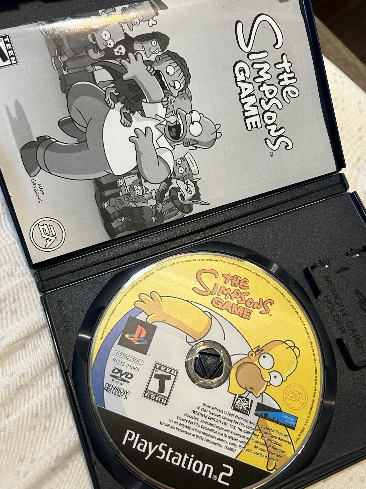 The Simpsons Game PlayStation 2 PS2 with manual untested