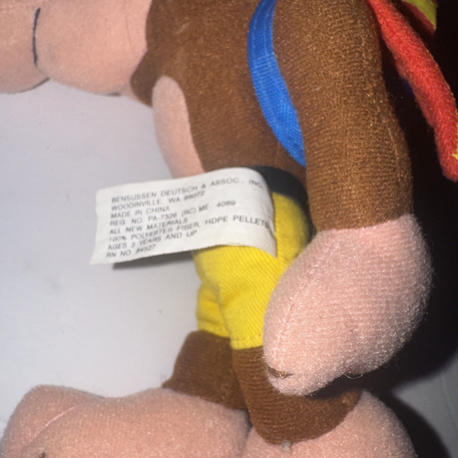 Vintage BD&A Banjo Kazooie Stuffed Animal Beanbag Plush 8” W/ Tag – Authentic