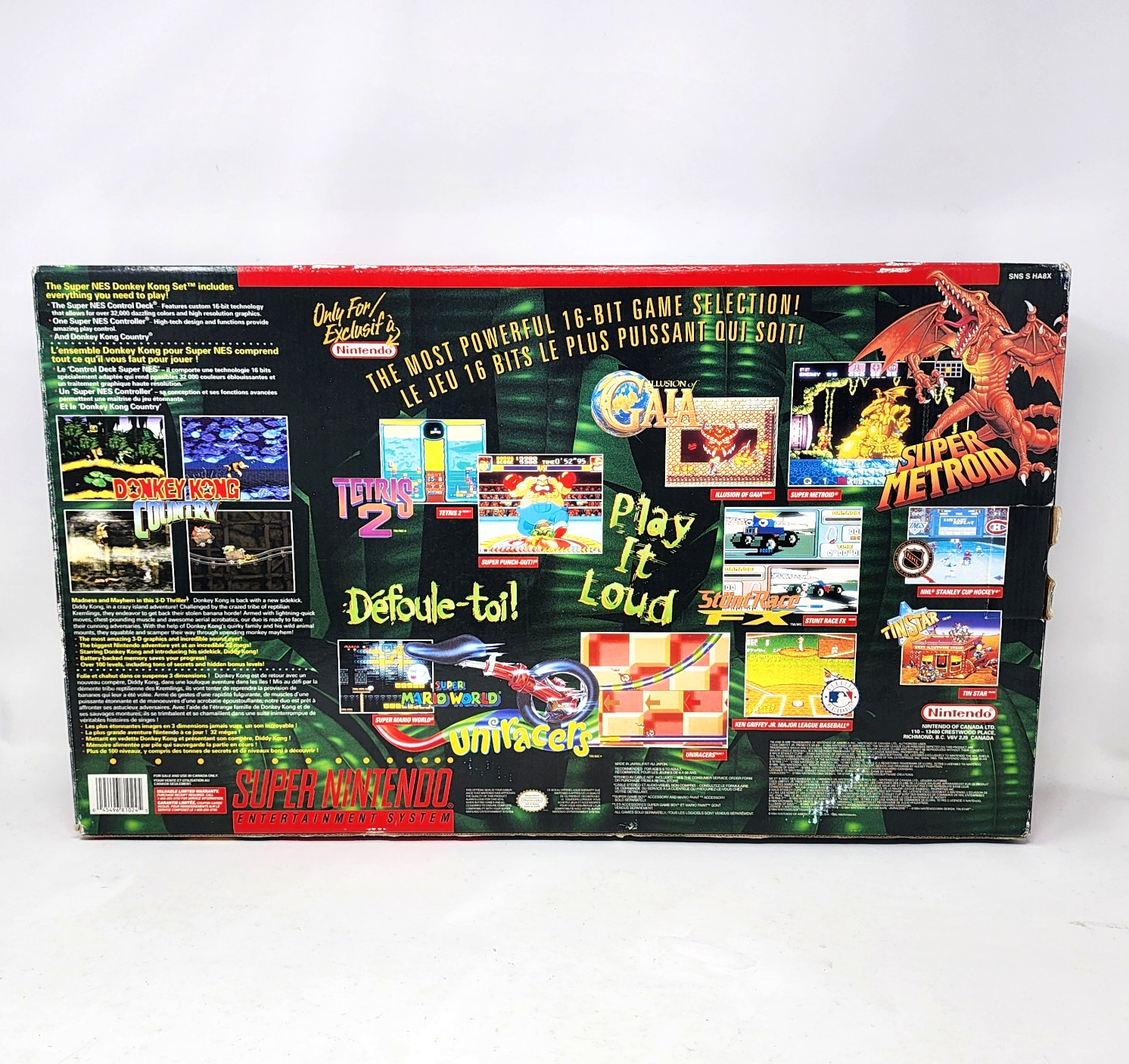 Super NES Donkey Kong Country Set Special Edition SNES CIB TESTED