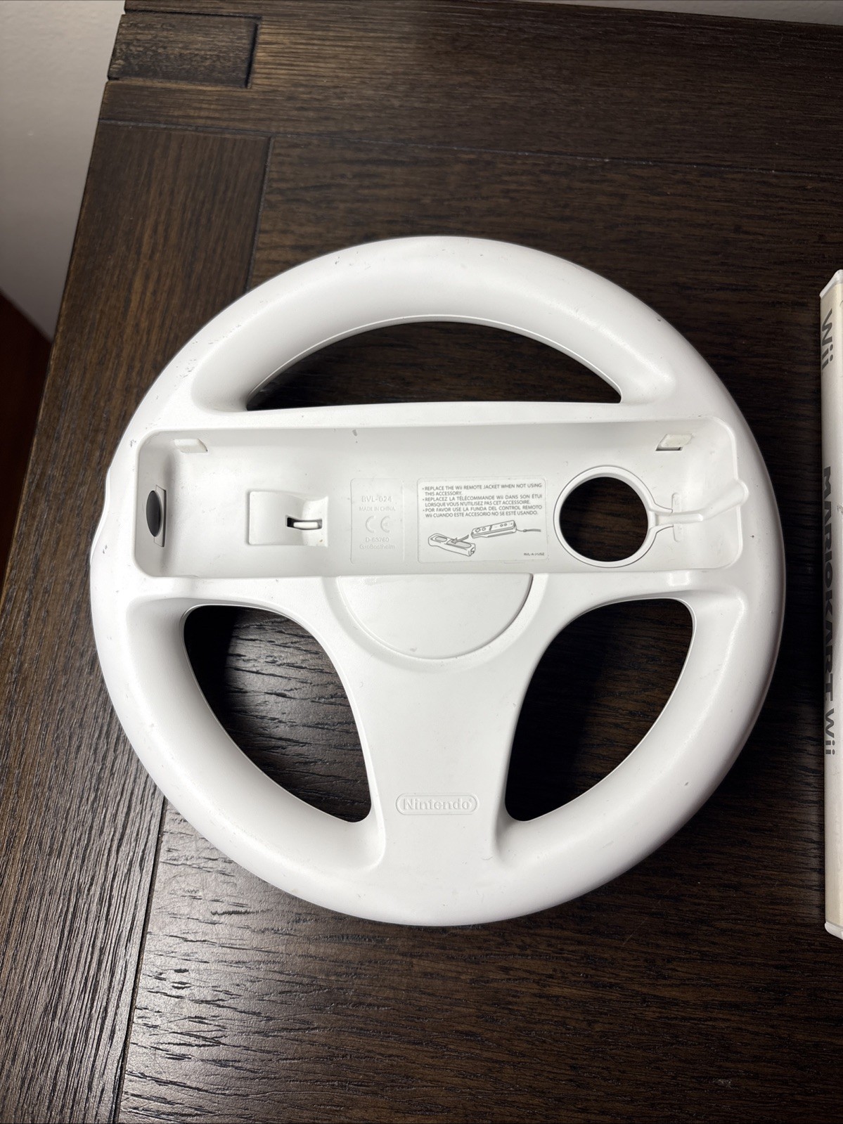 Mario Kart Wii (Nintendo Wii, 2008) CIB + Plastic Racing Wheel BUNDLE Tested H