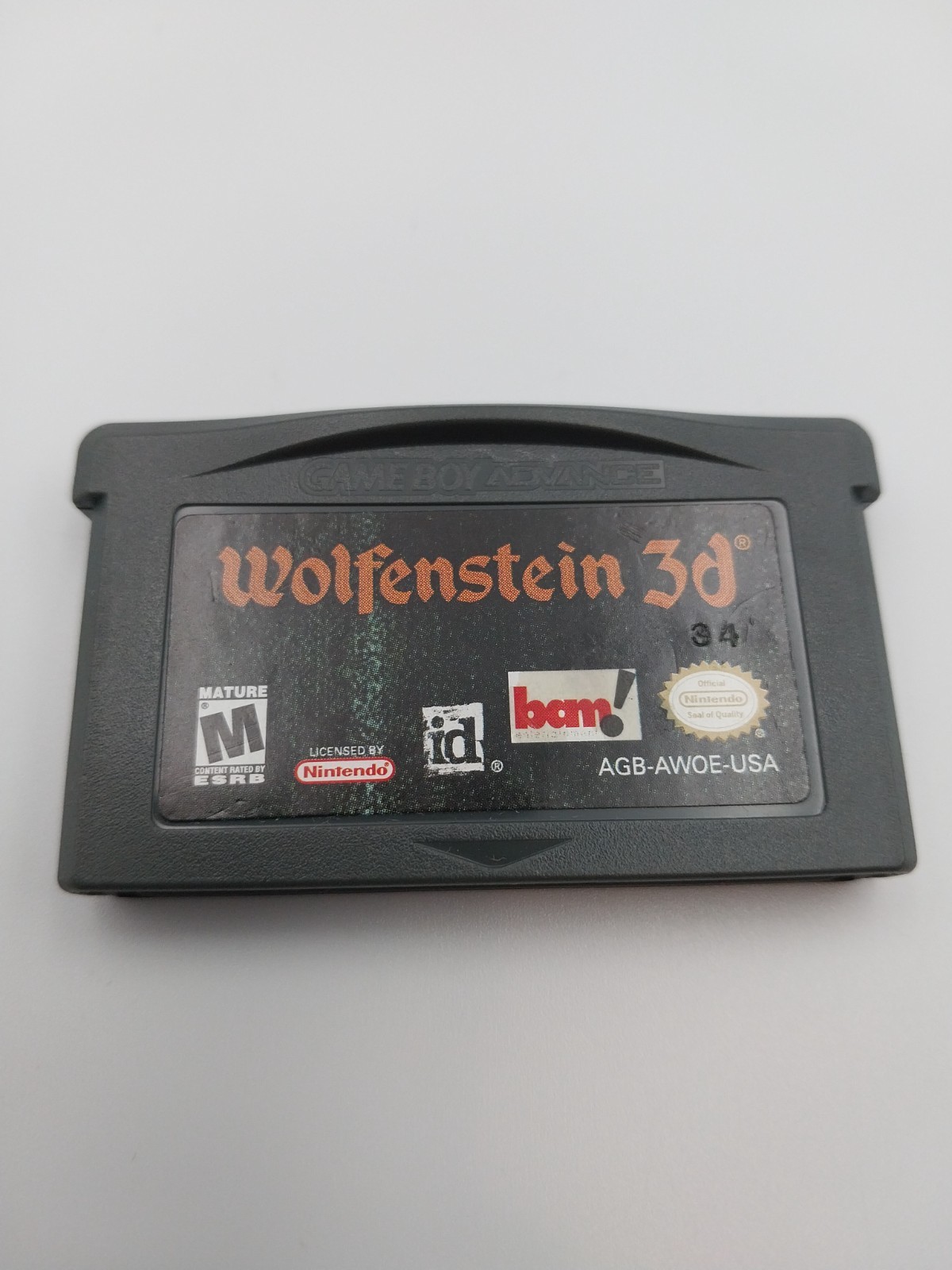 Wolfenstein 3D (Nintendo Game Boy Advance GBA, 2002) Cartridge Only -TESTED