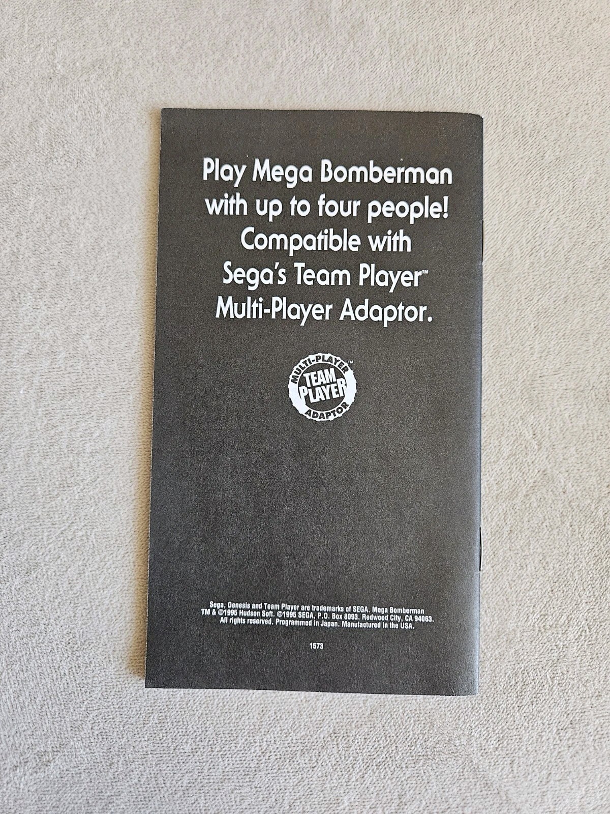 MEGA BOMBERMAN SEGA GENESIS 100% COMPLETE IN BOX W/ REG & AD GREAT CONDITION!