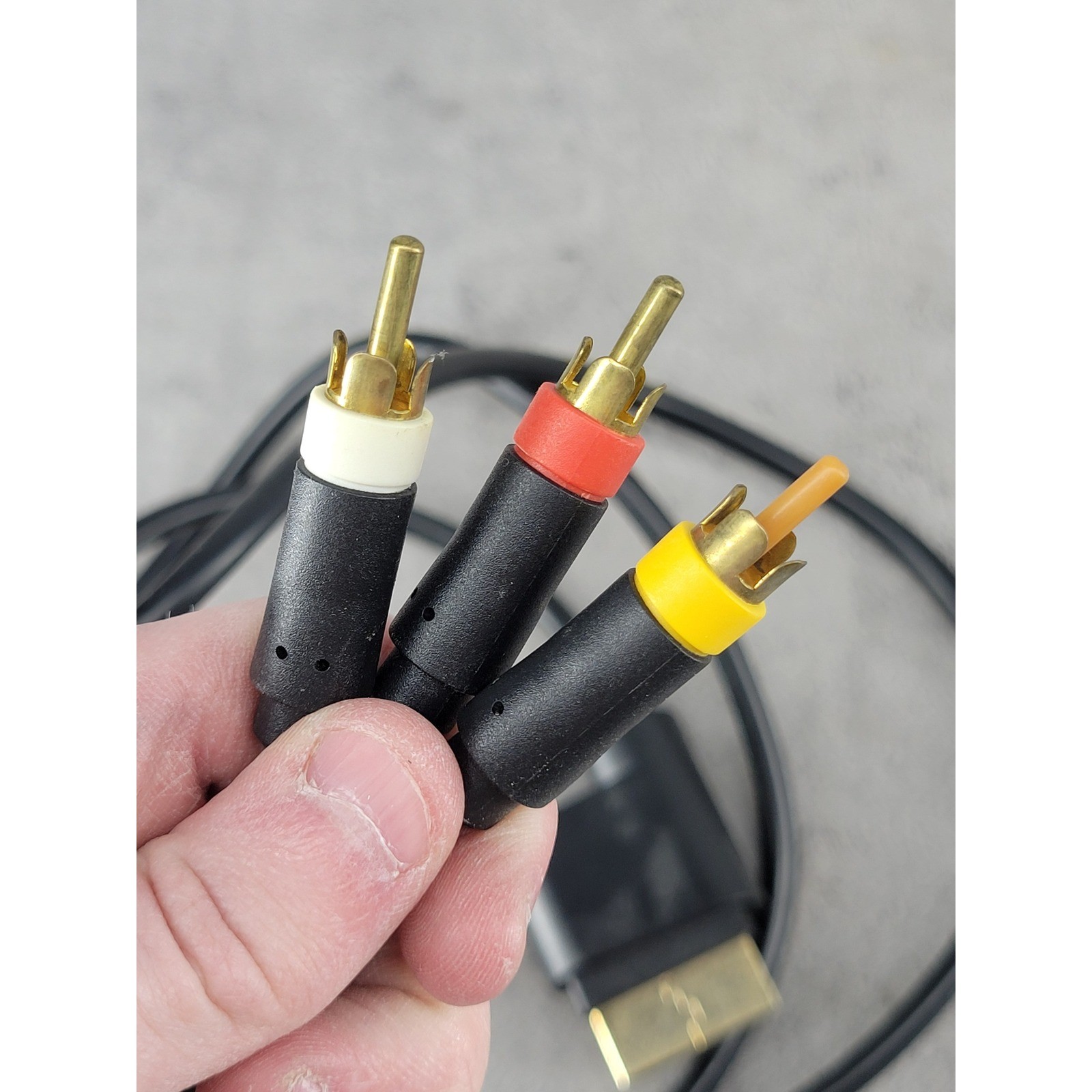 AV Multi Out to RCA Composite Cable for Sony PlayStation 1 2 3 PS1 PS2 PS3 Black