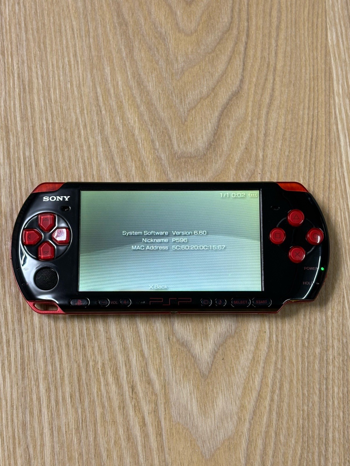 Sony PSP 3000 Black Red Handheld Console PSP-3000 Region Free Tested Japan