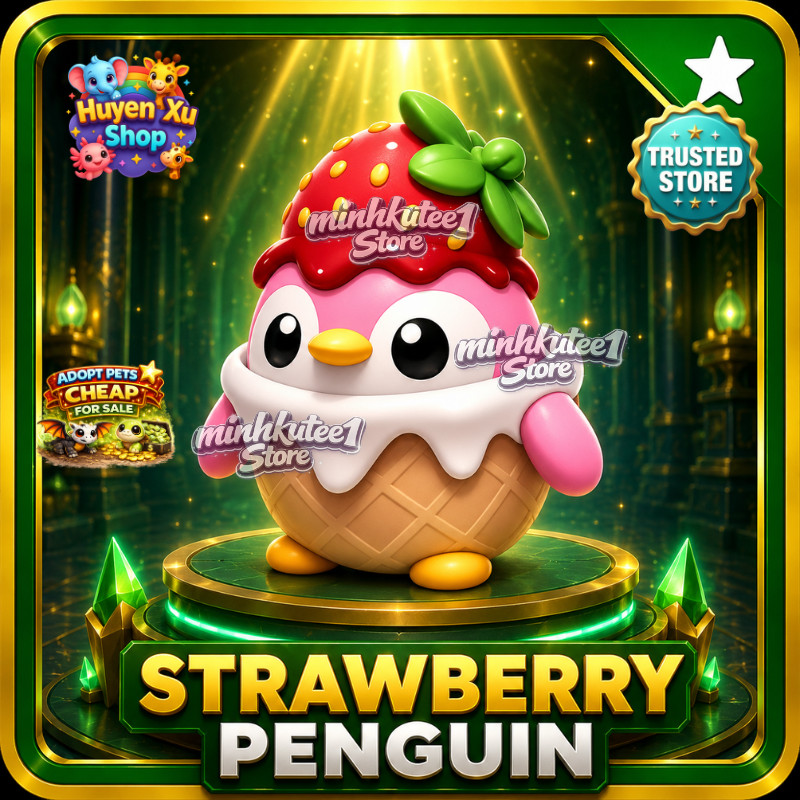 🐧 Strawberry Penguin | Adopt Pet Right Now (MFR/NFR / FR / Normal) Fast Deliver