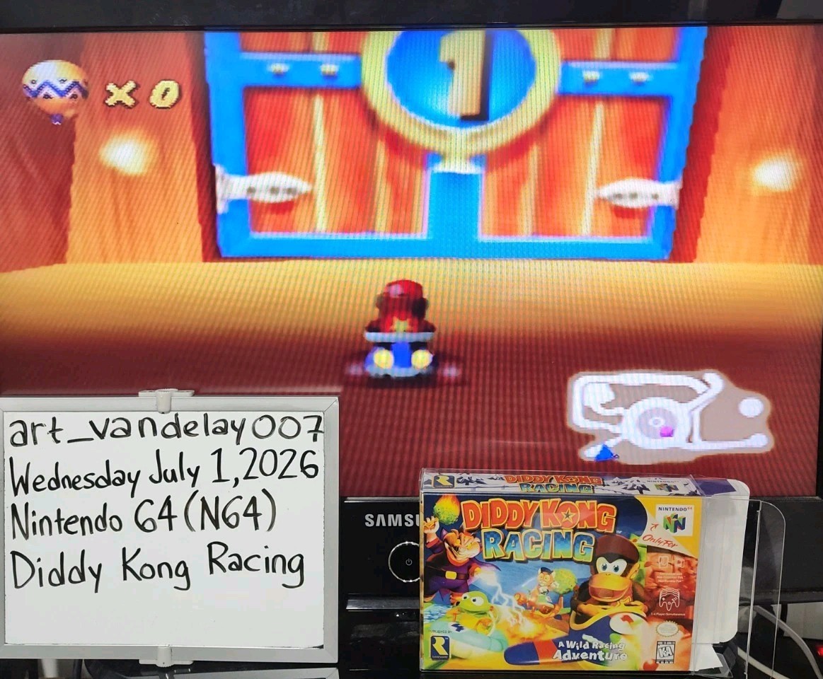 Diddy Kong Racing – (N64, 1997) *VGC w/ Manual + Case Protector* Tested! READ!!!