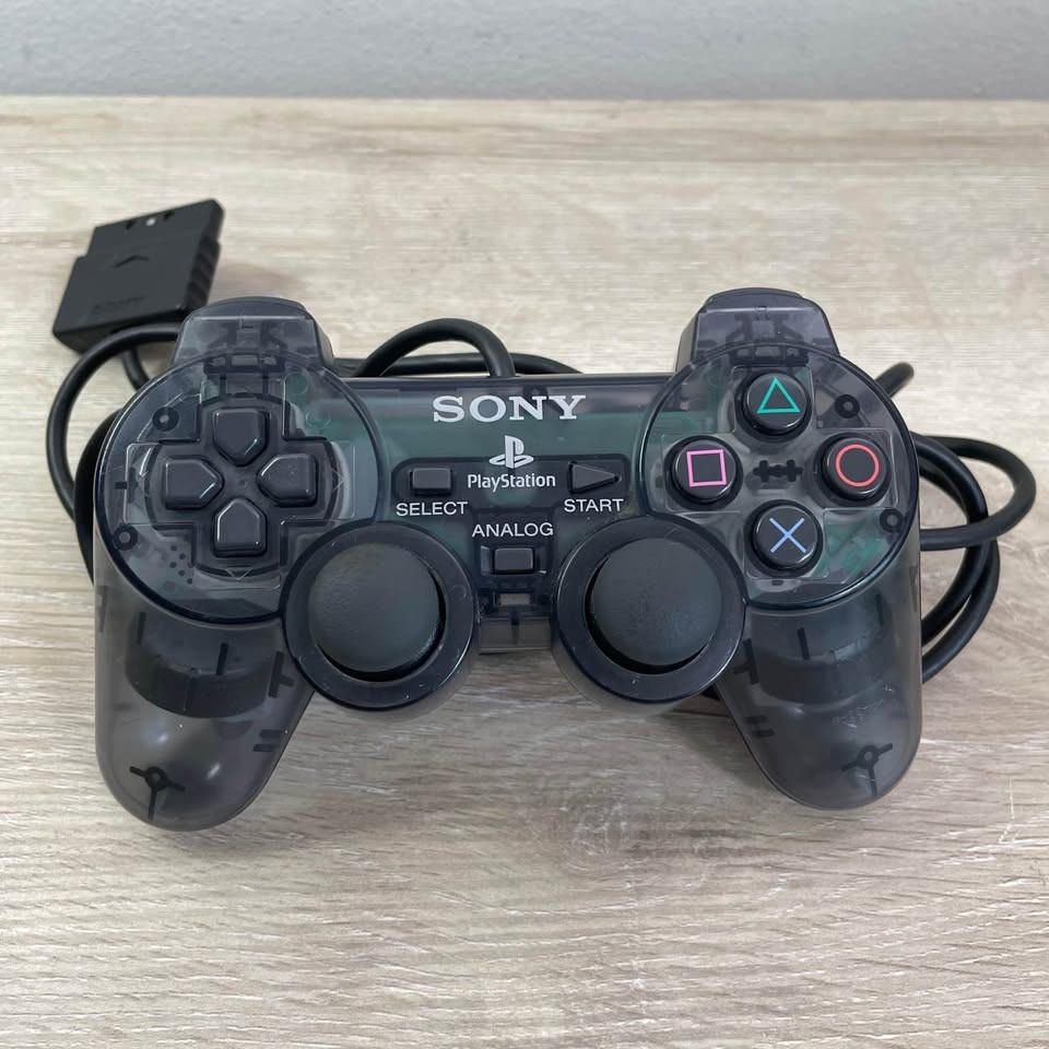 Sony PlayStation 2 PS2 Dualshock Controller Smoke Transparent Clear Gray Slate