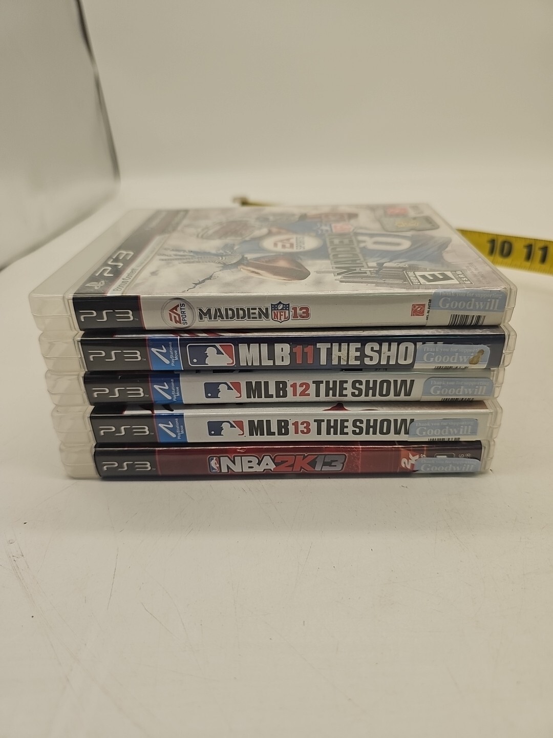 Lot of 5 PS3 Games MLB 13 12 11 MADDEN 13 NBA 2K13