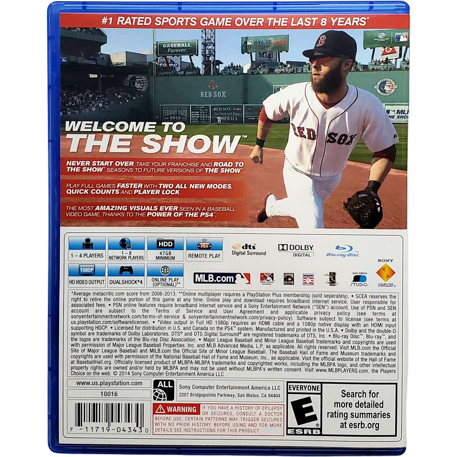 MLB 14 The Show – Sony Playstation 4 PS4 Tested 1Y Guarantee