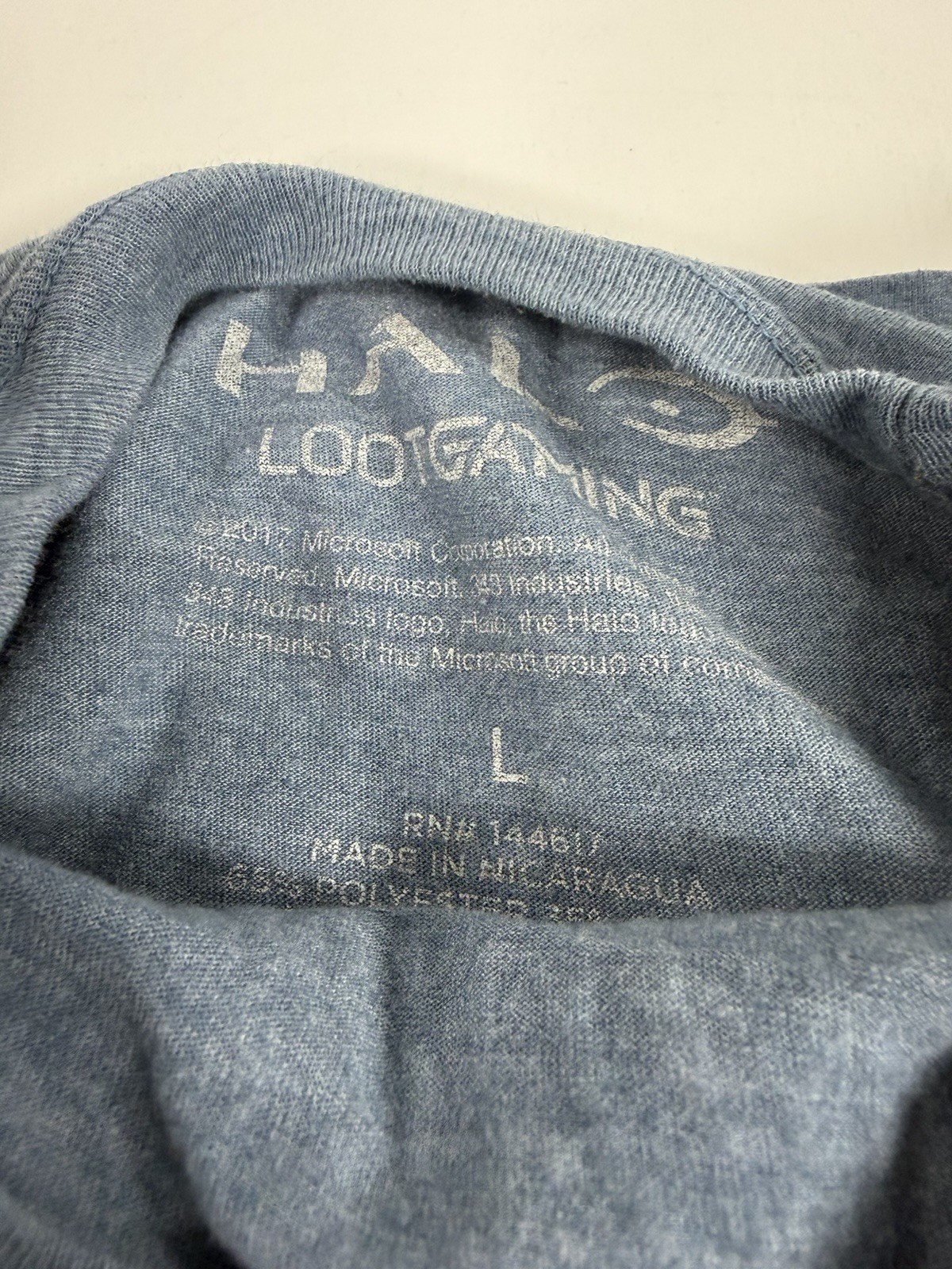 Halo Legendary Loot Crate FALL OF REACH Icon Hunter 100% Complete Shirt Size L