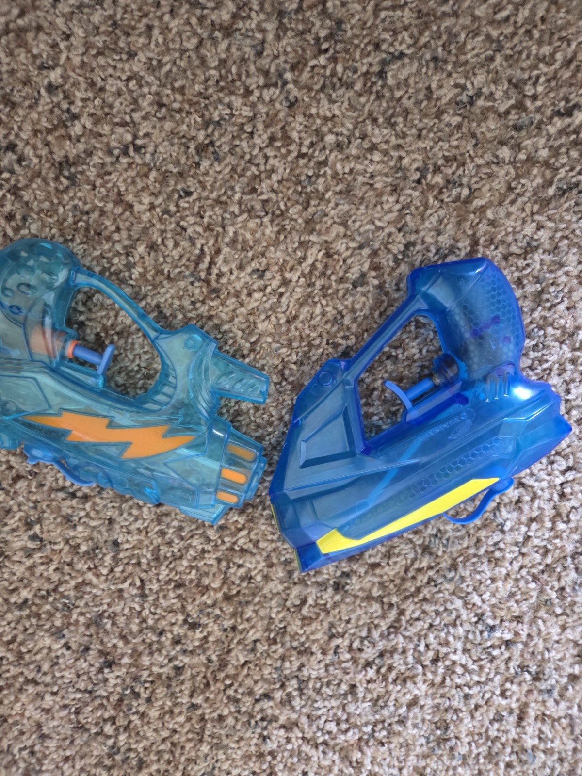Dual Clear Blue Waterguns